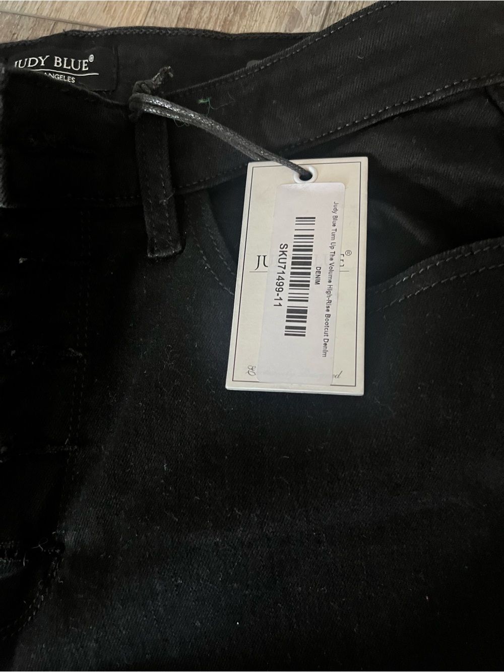 Judy Blue Black High-Rise Straight Leg Jeans - Picture 2 of 3